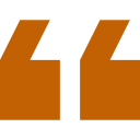 Quotation mark orange down case study WED2B product page