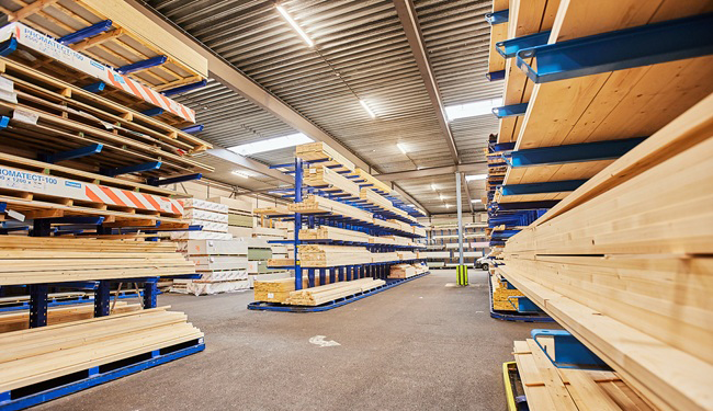 Miedema Bouwmaterialen warehouse wood case study