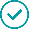 Checkmark in a round box