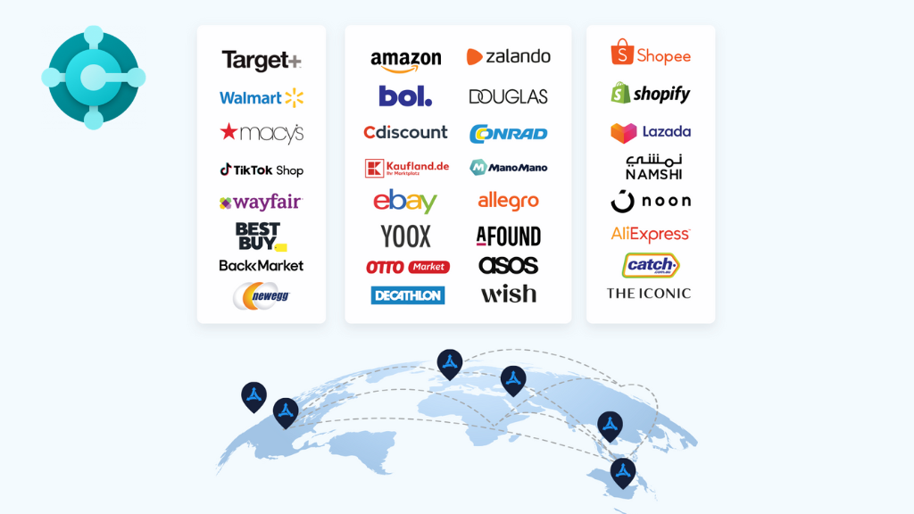 Marketplace logo's from ChannelEngine including the Business Central logo