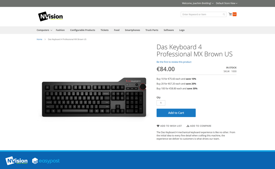 Integration overview of EasyPost with Commerce 365 for Magento and ChannelEngine