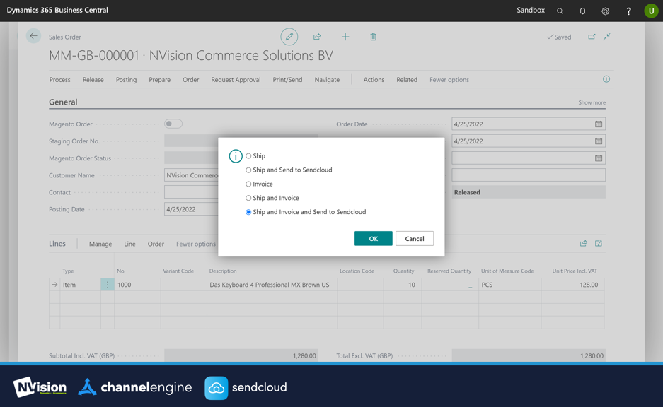 Integrating ChannelEngine and Sendcloud in Microsoft Business Central